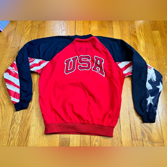 Vintage General Motors USA Olympic Sponsorship Windbreaker Pullover - Picture 4 of 9